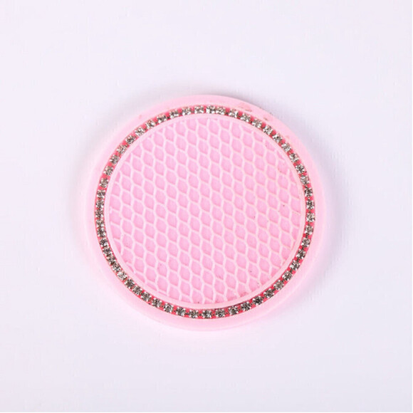 1 pc Car Coaster In Pink - Picture 1 of 4